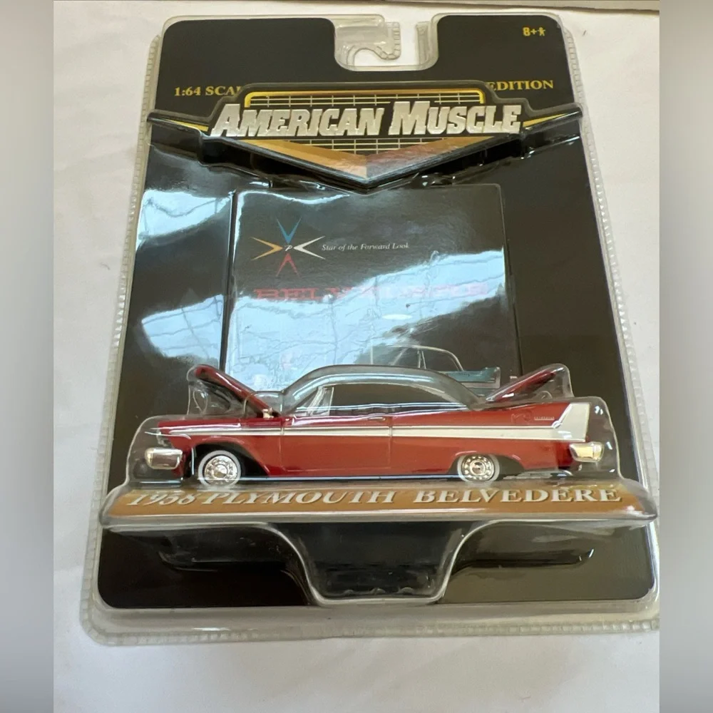 NEW Ertl 1958 Plymouth Belvedere American Muscle Car Die-Cast Metal Limited Ed